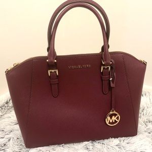 Michael Kors NWT Large Ciara Satchel in Merlot